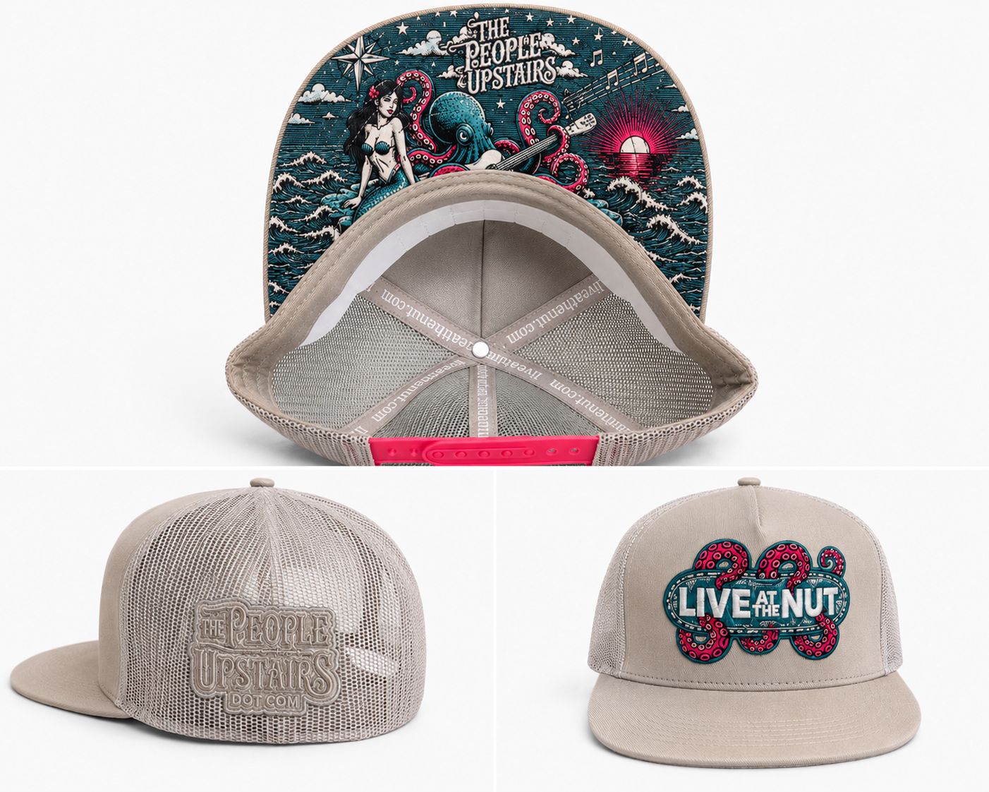 Live At The Nut 2026 Trucker Hat - Grey
