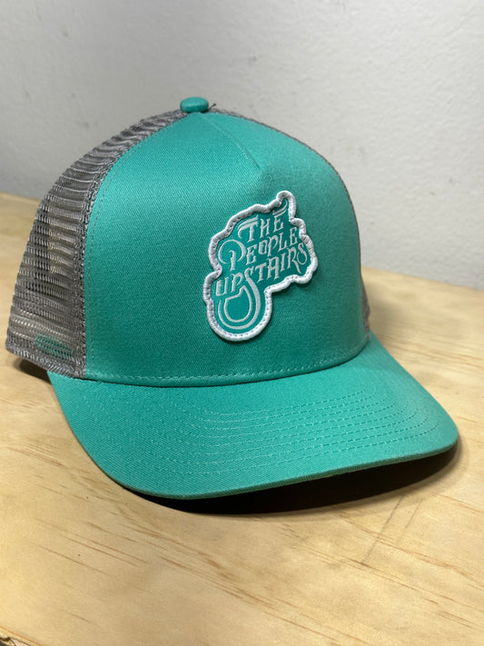 The People UpStairs Trucker - Teal / Floral